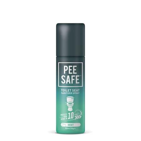 Pee Safe Toilet Seat Sanitizer - Travel Pack (mint, 50 Ml)